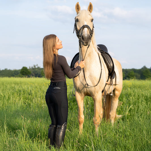 Reitleggings in schwarz